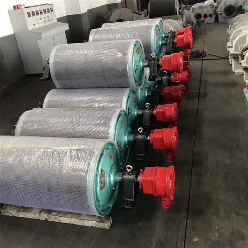 热销矿用输送机电动滚筒内置式包电机电动滚筒胶外置输送机电动滚