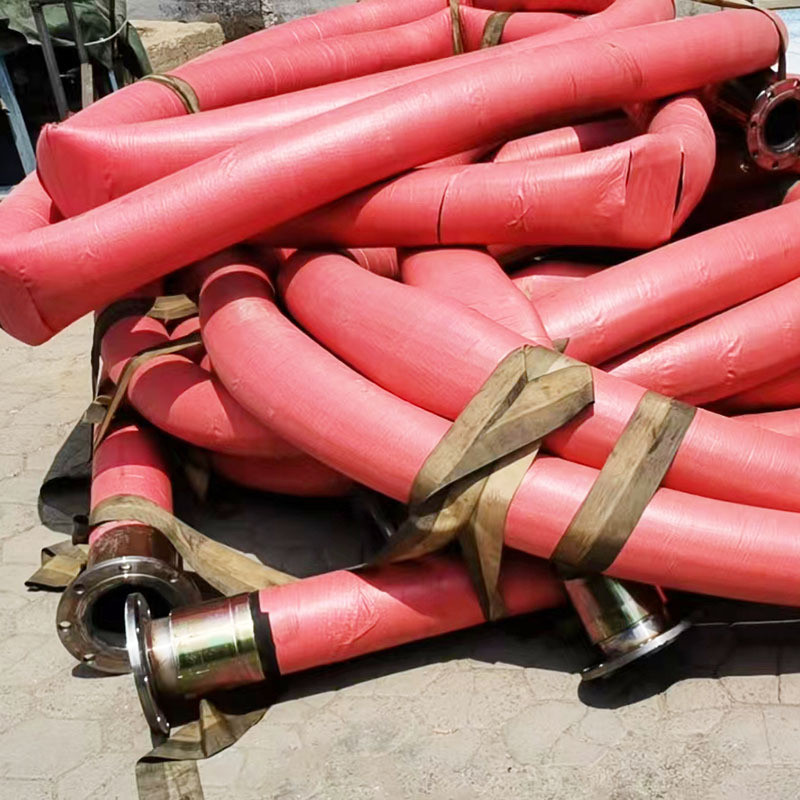 大口径高压胶管高低压寸高压胶管4橡胶管6寸8寸法兰钢丝编织管