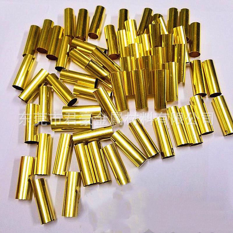 H62黄铜管黄铜装饰管T2纯铜圆管H65无缝空心黄铜箔无毛刺精密切割