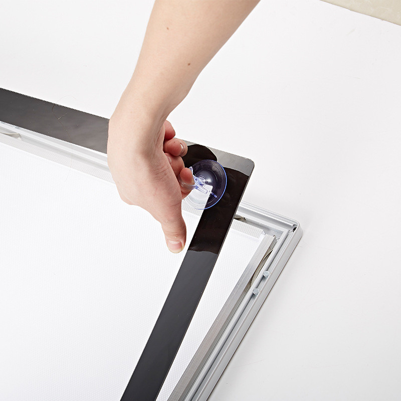 新款圆角款磁吸灯箱铝合金楼宇广告宣传灯箱电梯边框led灯箱批发