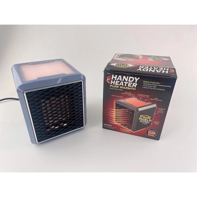 handy heater新款迷你1500W七彩方形暖风机桌面家用多功能取暖器