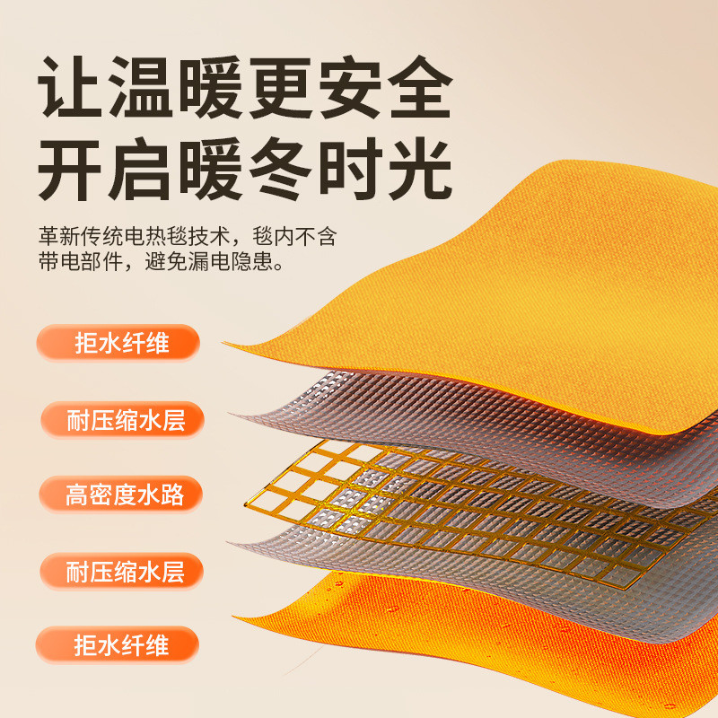 向物新款电热毯水暖毯热毯双人水循环电褥子调温家用2023水暖全套