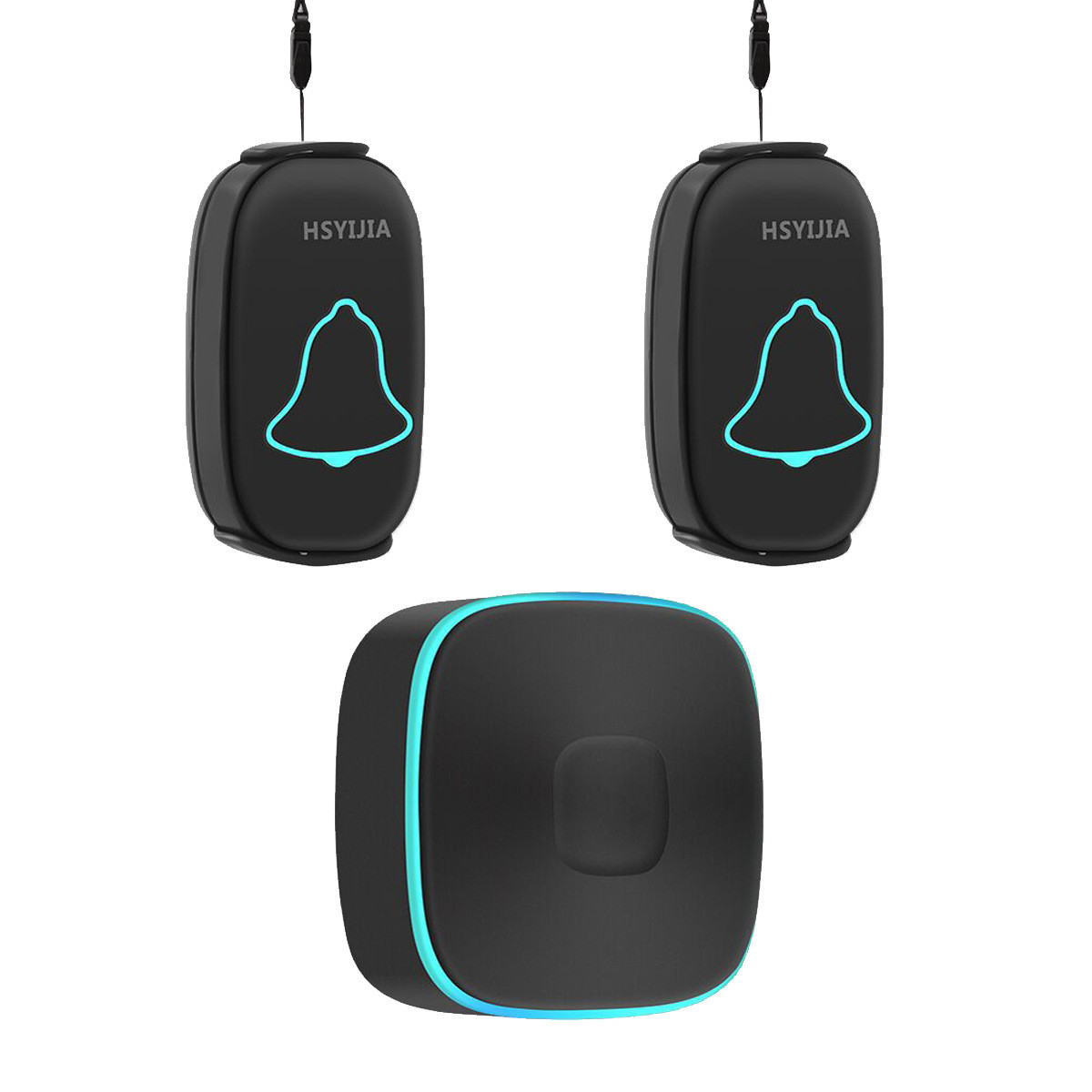 a808二按一老人呼叫器病人床头拖唤铃无线遥控门铃一键紧急报警器