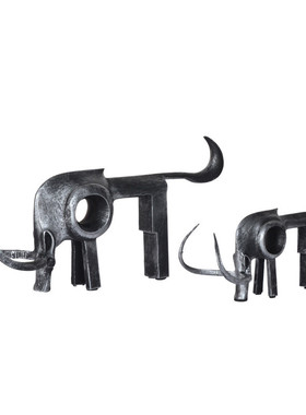 北欧个性创意家居饰品摆设抽象动物摆件客厅样板间书房桌面装饰品