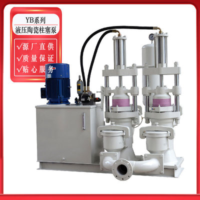 市政污泥输送泵YNG液压陶瓷柱塞泥浆泵压滤机入料泵压泥机进料泵