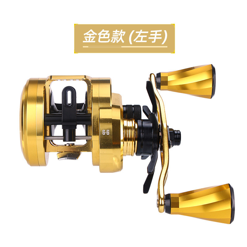 威和夜牙鼓轮雷强10kg刹车力不锈钢海两用金属框架淡轴承加深线杯
