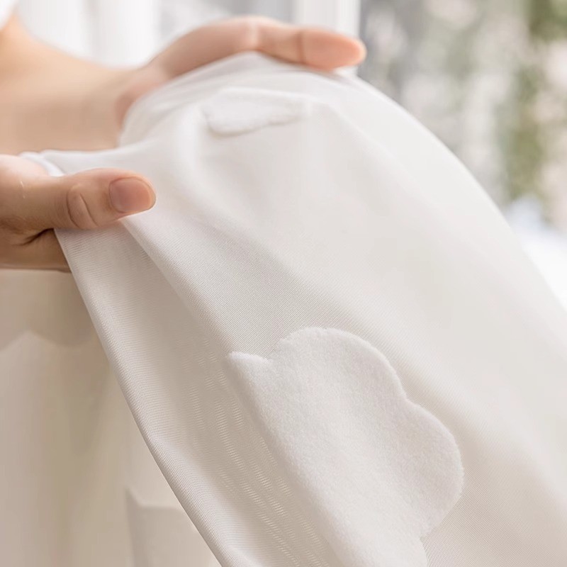 简约男孩童趣女孩云朵纱帘客厅飘窗阳台窗帘可爱浮雕纱绍兴柯桥