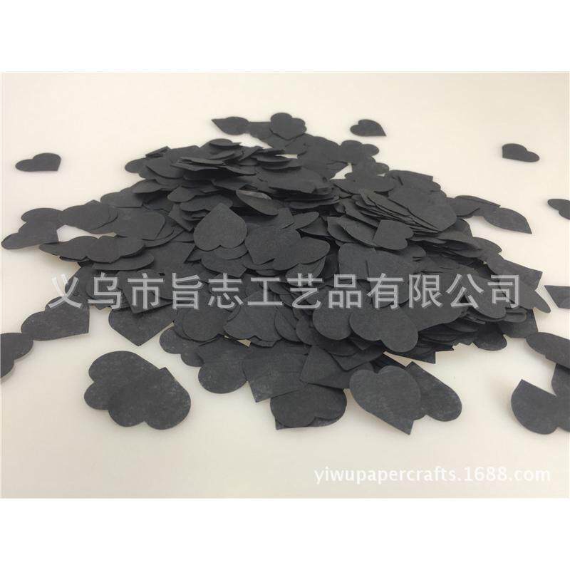 2.5cm心形纸屑小碎纸抛洒婚庆爱心纸片派对餐桌装饰confetti