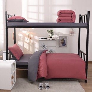 亲肤床单被套床褥垫组合套装水洗棉三套件被芯学生宿舍六件套枕头