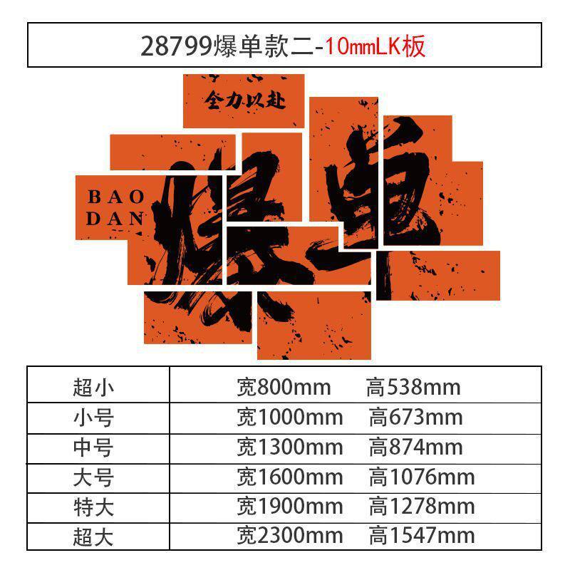 批发办公室司墙面装饰企业文化爆单贴画氛围618电商销售励志标语