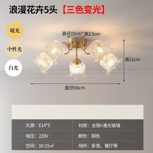 客厅灯主卧现代简约大气卧室灯美式轻奢吸顶客厅led吸顶灯灯具