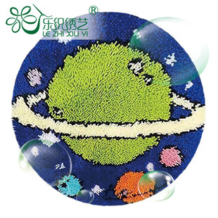 坐垫diy地毯绣地垫段段绣手钩毛线毛绒家居沙发垫批发材料套件