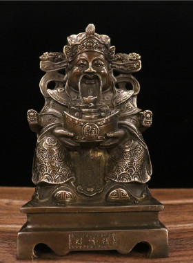 仿古人物铜像摆件才神桌面铜像家居客厅玄关到装饰摆设礼品