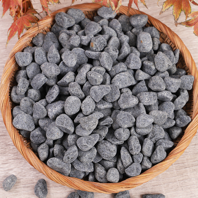 灰色砾石小石子石铺路水洗洗米石透水滤料碎石头水磨石山水石