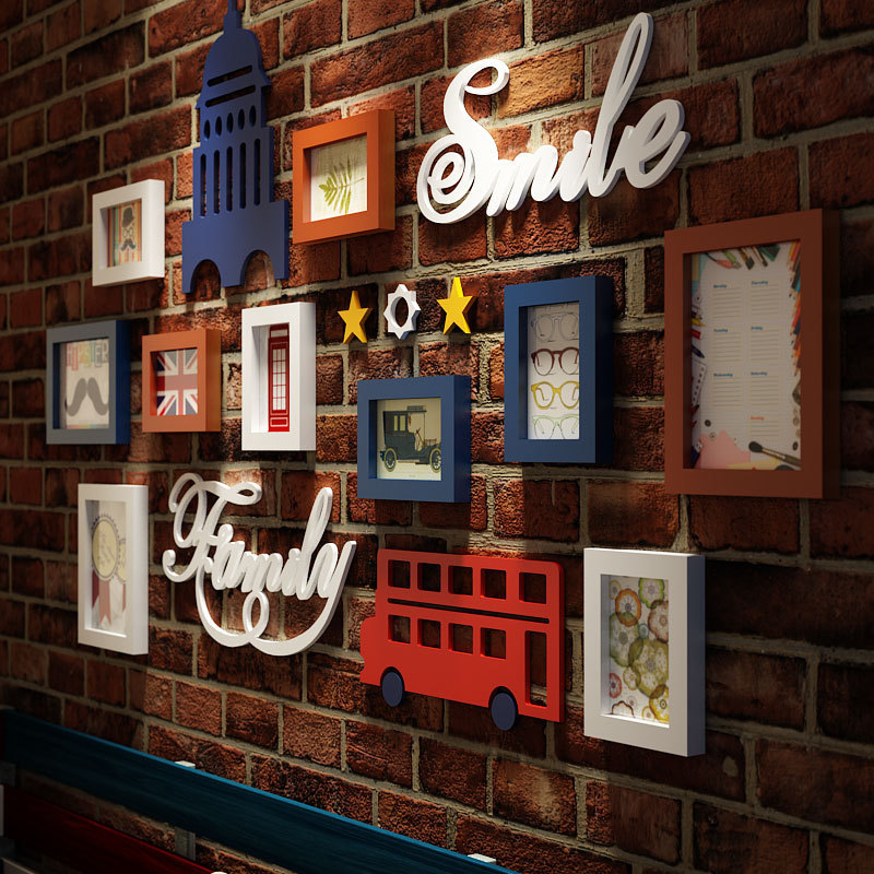 包邮【金零点2912】戈特纳里实木相框创意照片墙/相框墙/相框组合