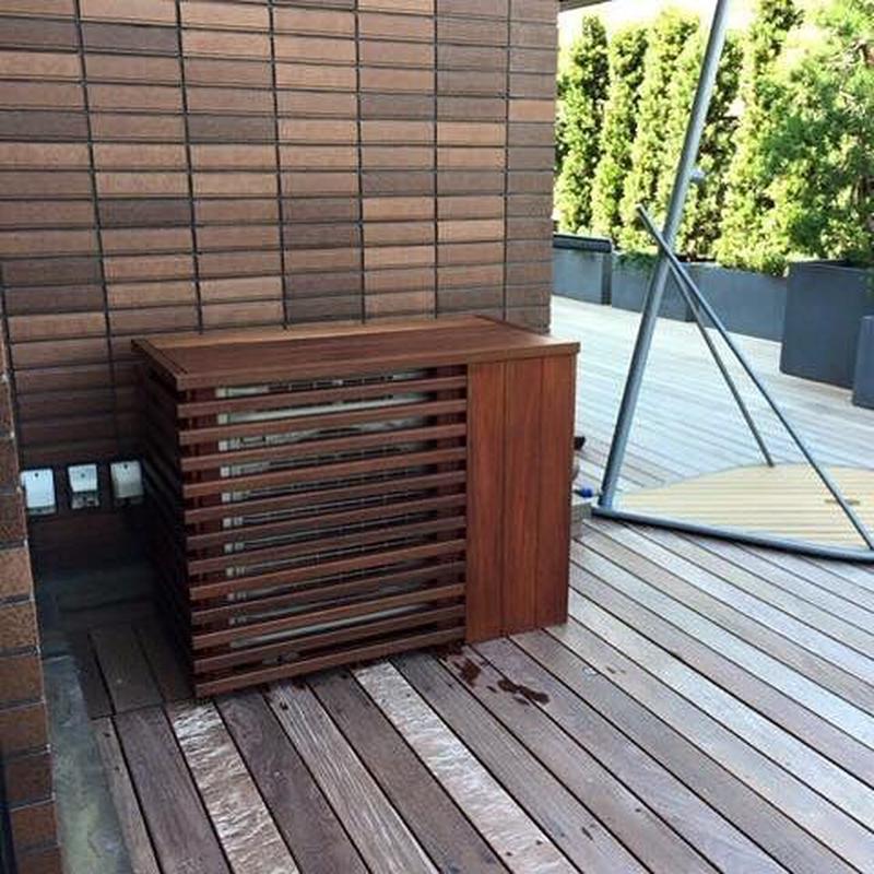 氟碳空调外机罩安装雕刻配套百叶专业设计