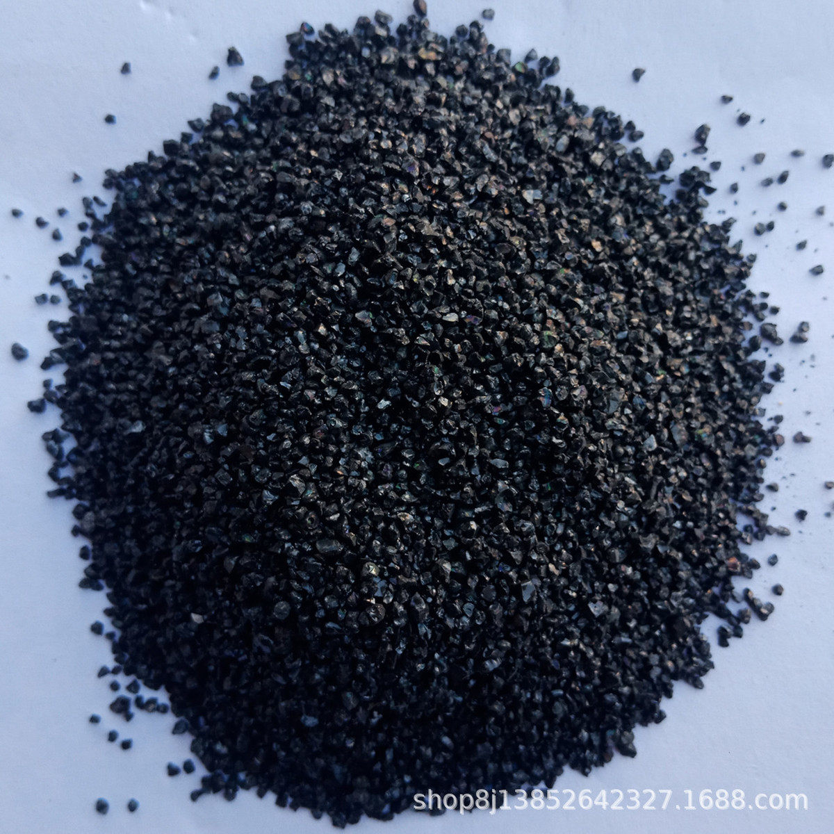 现货供应黑金砂黑亮砂黑工沙鱼缸底砂多肉铺面砂