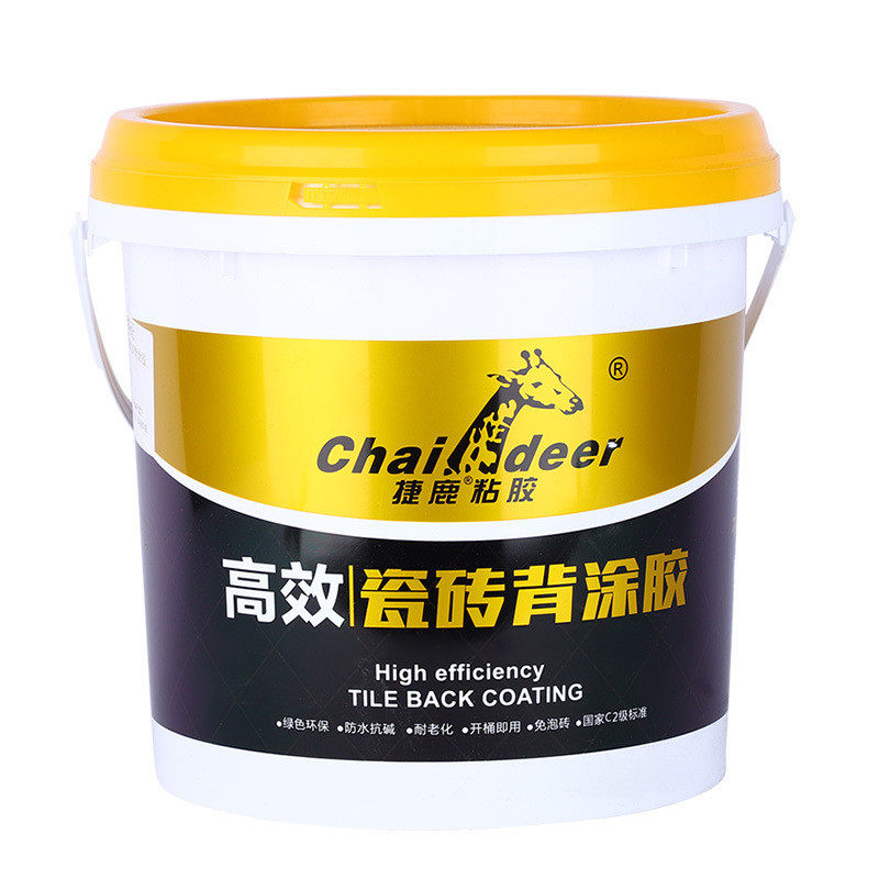 厂家批发瓷砖背胶背涂胶玻化砖组瓷砖粘合剂单背胶份白色乳状10l