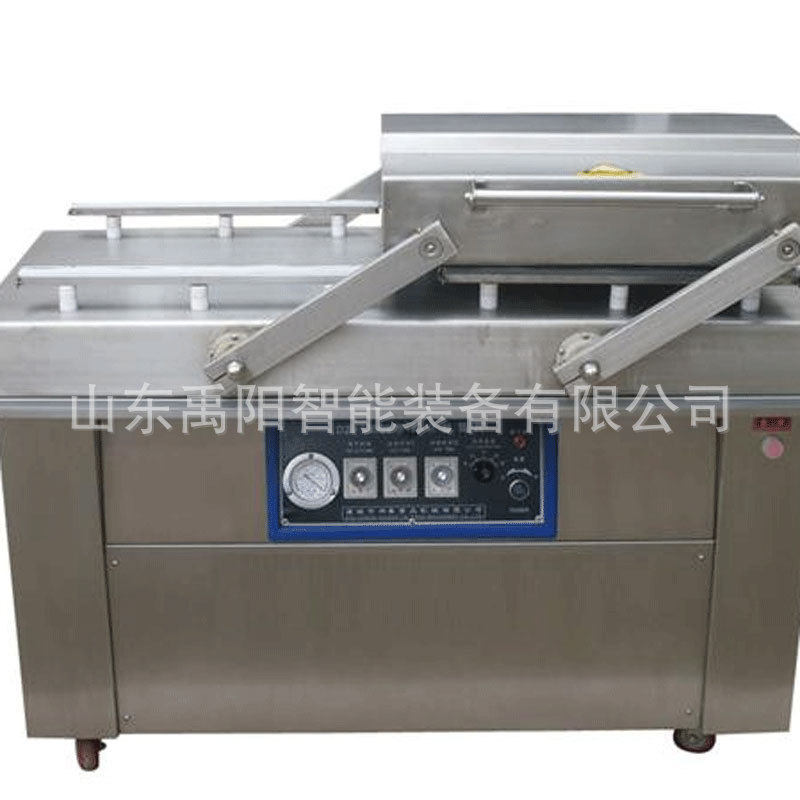 食品全自动双室连续真空封口机鸡翅烧鸡包装机商用真空包装机