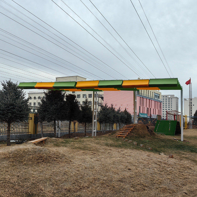 电动遮阳棚安装户外简易幼儿园智能遮阳帘手动庭院折叠天棚帘厂家
