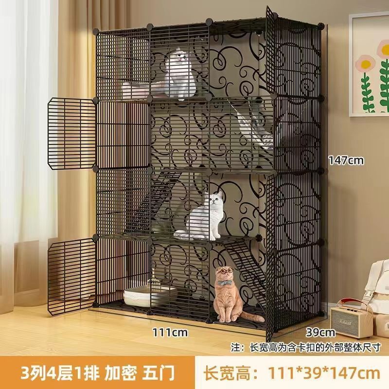超大猫笼子家用室内巨大猫咪别墅猫爬架自由空间多层豪华猫舍猫屋