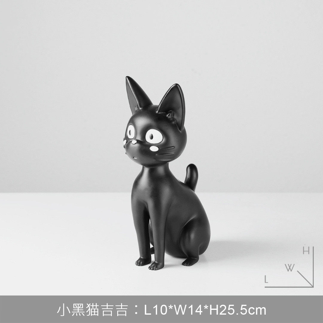 简约现代卡通抽象猫咪雕塑摆件样板房客厅电视柜玄关饰品软装书房