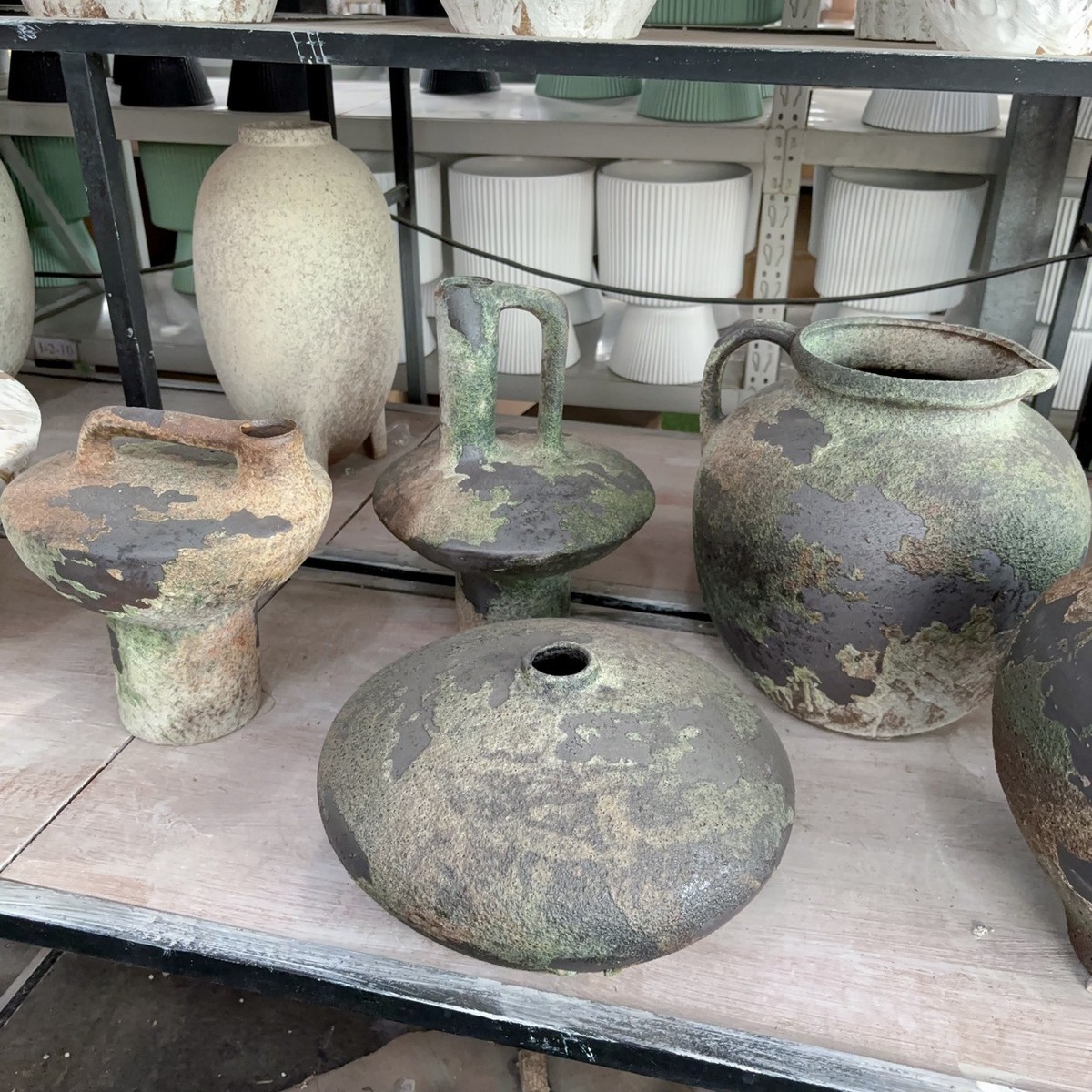 侘插花瓶风花器高档复古寂民宿旅游文化点装饰摆件孤品手工花盆