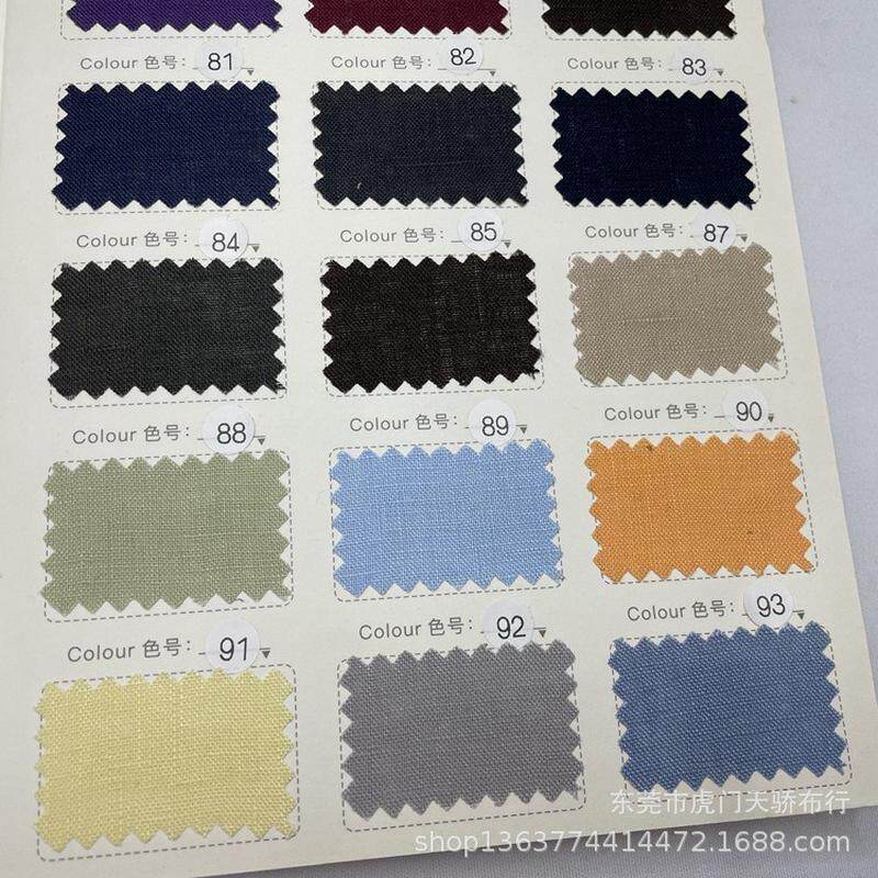 梭织现货供应纯亚麻-a版150克101纯亚麻梭织麻布面料服装面料