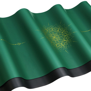 制批发 天然橡胶土豪烫金PU防滑瑜伽垫舞蹈健身运动垫一件代发定