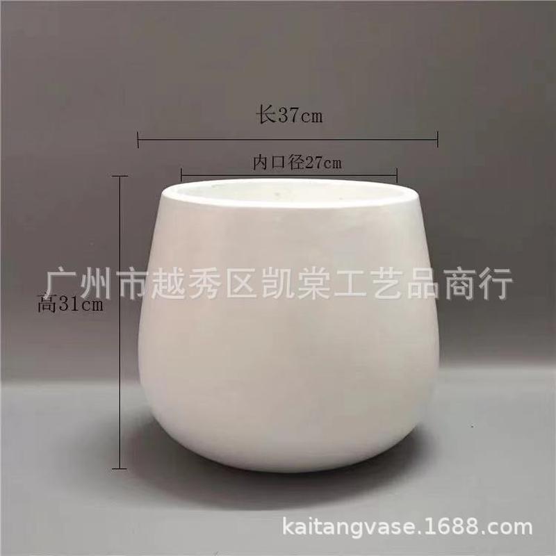 办公室ins水滴型镁泥桌面花盆简约软装别墅酒楼餐桌台面装饰摆