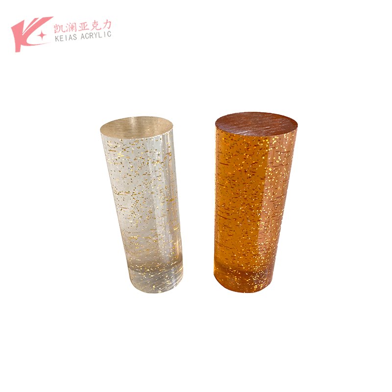 pmma70mm100mm亚克力棒材装饰灯饰导光棒批发透明水晶气泡棒