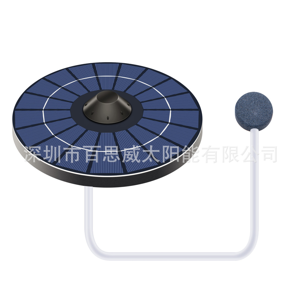 新款太阳能漂浮增氧泵喷泉水族增氧泵户外家用庭院水族气泵