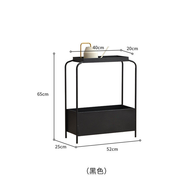 床头创意边几角几沙发旁侧边柜卧室轻奢小桌子铁艺阳台迷你茶几架