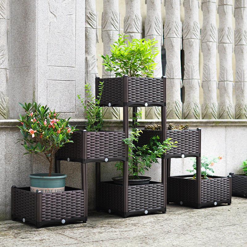 阳台种菜盆加厚长方形批发组合式塑料蔬菜种植盆花盆种植箱种菜箱