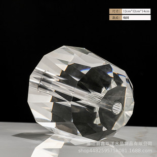 简约水晶台灯配件工艺品民宿样板房售楼部前台大厅销售中心客厅