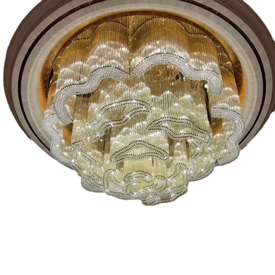 定制售楼部水晶灯大型沙盘宾馆ktv大厅吊灯酒店轻奢会所吸顶灯