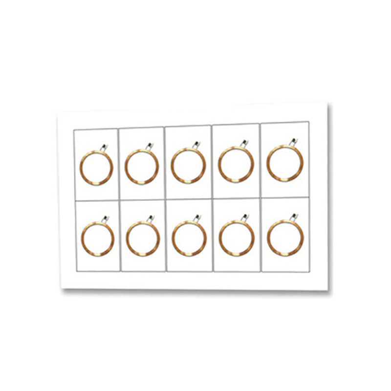 厂家中id芯料智能卡tk4100芯片2*5版批发料低频感应卡pvc白卡中料