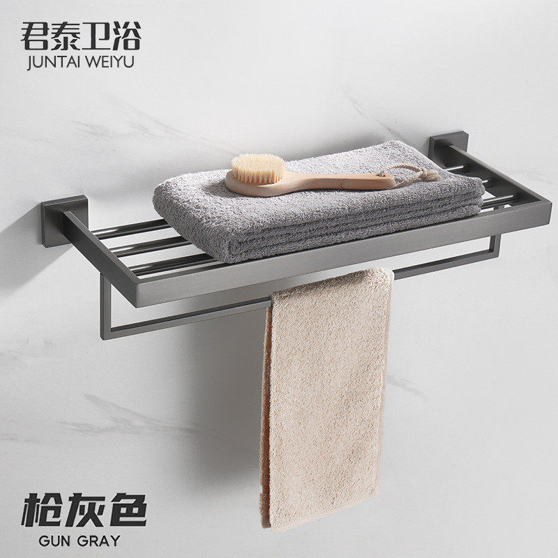 方形304不锈钢浴巾架 浴室卫生间毛巾架  高品质浴室挂件美观大方