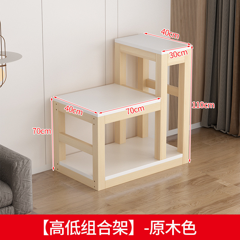 鱼缸落地实木草缸架子高低架底座鱼缸上滤架简约鱼缸架柜定