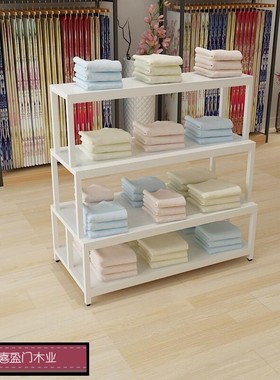 橱窗展示架被芯架四件套家纺店展示柜中岛柜家纺道具货架陈列柜