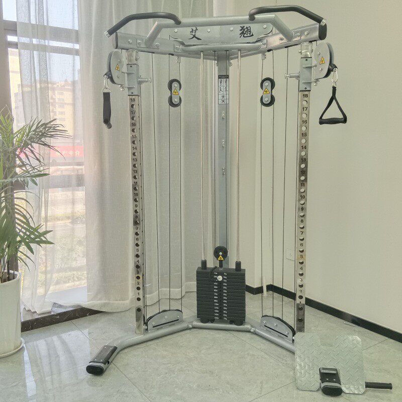 单边飞鸟深蹲综合训练器专业小型龙门架家用多功能高拉胸夹健身器