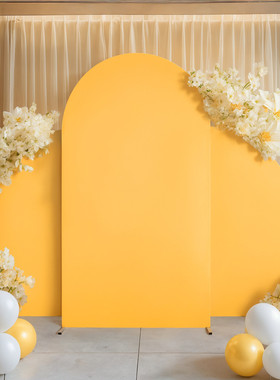 三件套拱形半圆形 1pcs7.2ft拍照背景布 2pcs5ft半月牙背景布装饰