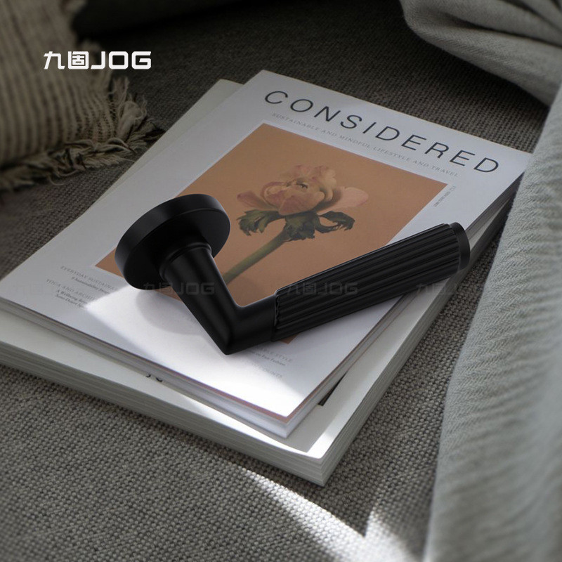 九固卫生间卧室门锁室内机械木门锁房间门把锁木门家用磁吸分体锁