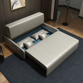 意式 简约三人位小户型办公多功能客厅沙发床可储物沙发床