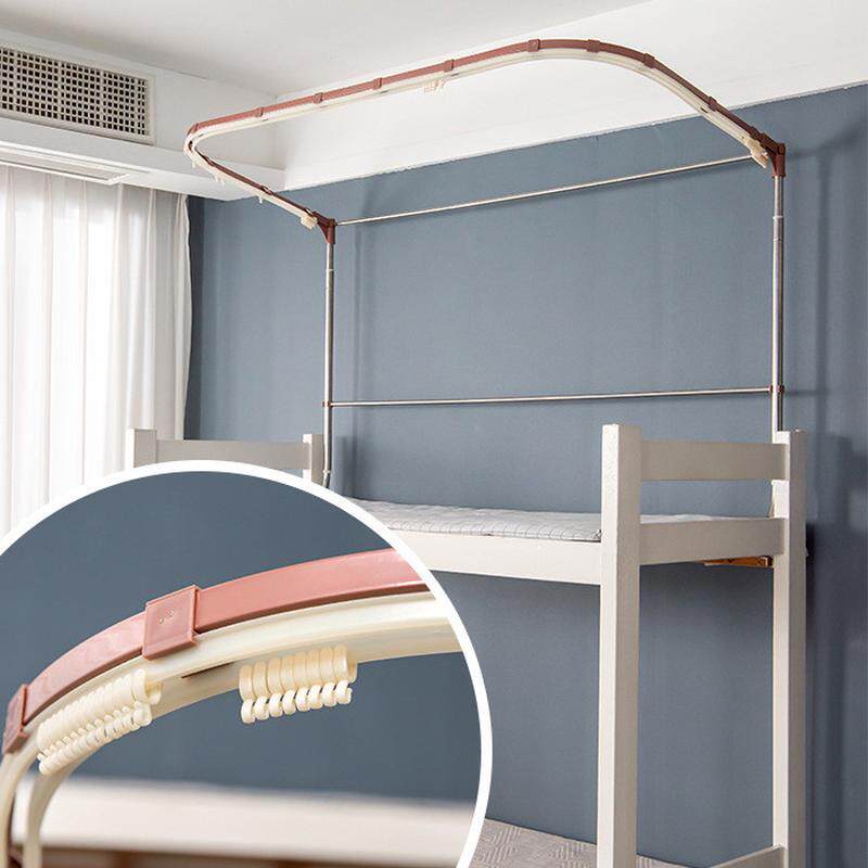 f7de批发学生宿舍加厚强u形遮光床帘双轨道导轨寝室上铺女床幔蚊