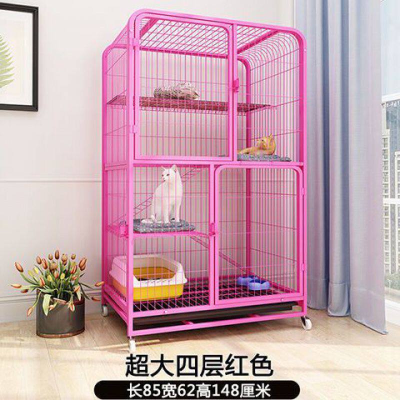 成年猫笼子家用猫别墅室内超大自由空间猫屋猫舍猫咪笼子