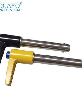 热销l型弹簧插销m16不锈钢快卸非标明黄色拉手快插销销型按钮锁销