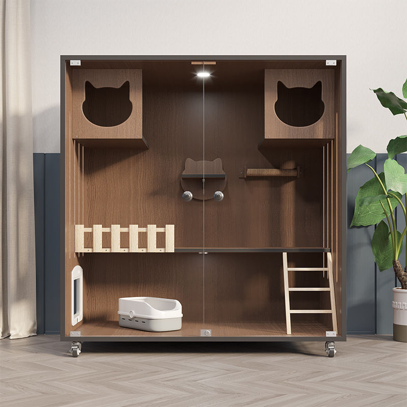 家用室内猫猫别墅小户型猫柜猫笼家用猫舍豪华宠物别墅