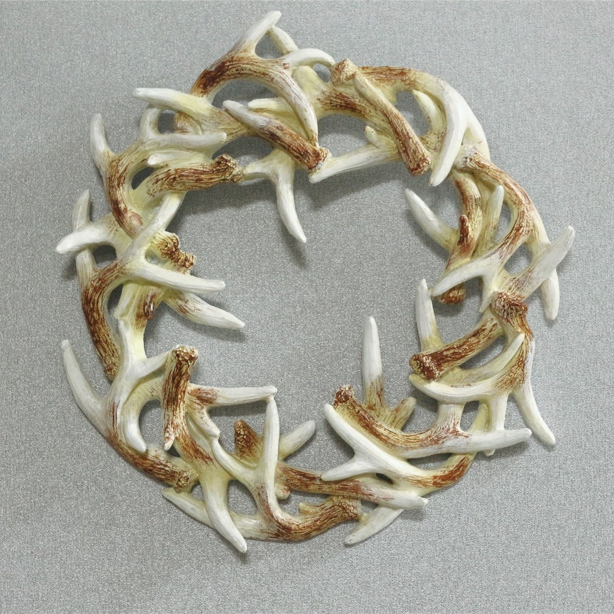 2024现货欧式鹿角杯墙面壁挂家居装饰摆件客厅树脂工艺品挂钩式鹿