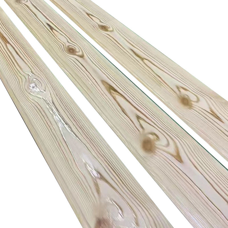 桑拿板碳化木板吊顶杉木烈纹板阳台原木防腐火烧板材